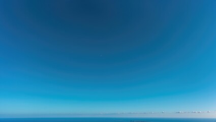 Obraz premium Scenic Outdoor View of Bright Blue Sky and White Clouds in a Natural Environment