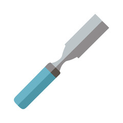 Illustration of flat chisel against White Background vector graphic