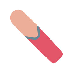 Simple graphic of a makeup concealer with pastel colors