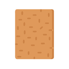 Flat graphic of cork board for notice or background