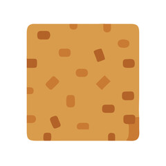 Cartoon square tile design with orange rectangular pattern