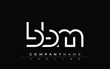BBM abstract letter design. Modern Business Logo Design With Abstract Typography and Contemporary Style