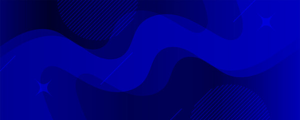 Abstract blue color background. Dynamic shapes composition. Eps10