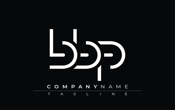 BBP abstract letter design. Modern Business Logo Design With Abstract Typography and Contemporary Style