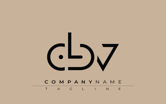 CBV abstract letter design. Modern Business Logo Design With Abstract Typography and Contemporary Style