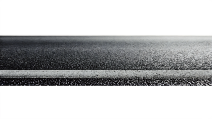 An asphalt road isolated on hite background PNG