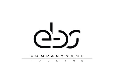 EBS abstract letter design. Modern Business Logo Design With Abstract Typography and Contemporary Style