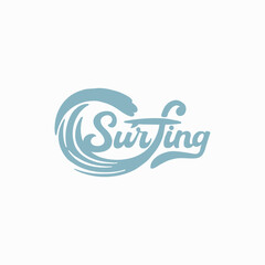 Vintage surf design template for surf club, surf shop, surf merch.
