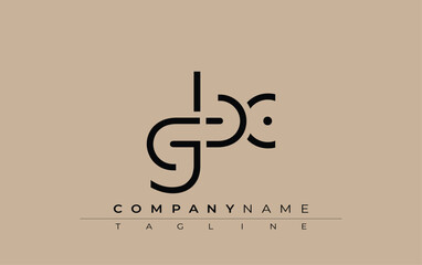 GBC abstract letter design. Modern Business Logo Design With Abstract Typography and Contemporary Style