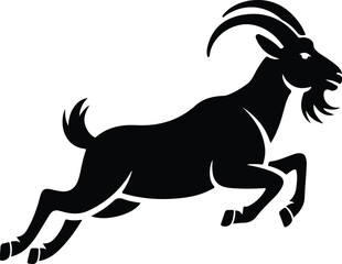 Goat Silhouette Set | Farm Animal Vector Graphics Goat Silhouettes Collection | Livestock, Nature, and Agriculture Icons