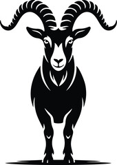 Goat Silhouette Set | Farm Animal Vector Graphics Goat Silhouettes Collection | Livestock, Nature, and Agriculture Icons