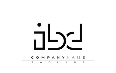 IBD abstract letter design. Modern Business Logo Design With Abstract Typography and Contemporary Style