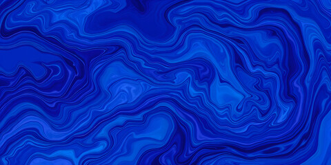 Fototapeta premium Abstract blue liquid marble swirls forming elegant and dynamic fluid backgrounds