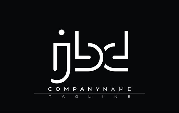 JBD abstract letter design. Modern Business Logo Design With Abstract Typography and Contemporary Style