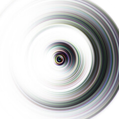 Colorful radial motion effect. Abstract rounded background. Color curves and sphere.