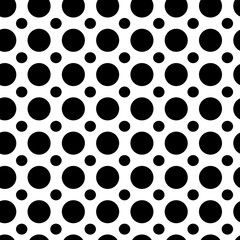 Elegant Black and White Circle Pattern Design for Seamless Textures and Backgrounds