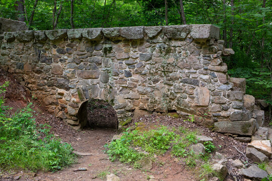 Ruins of the 19th Century Landsford Canal in South Carolina