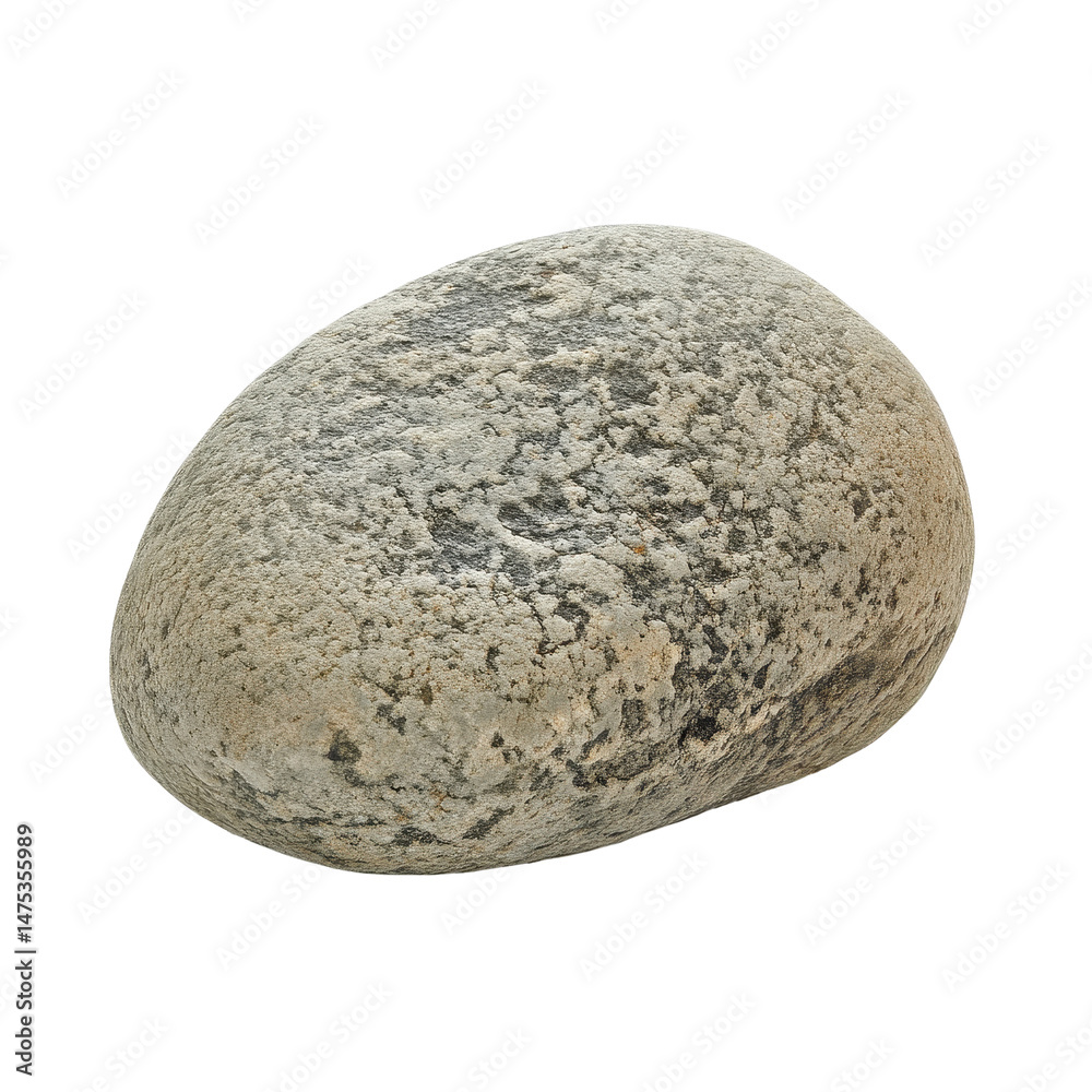 Poster Natural stone with smooth texture against a stone Transparent background showcasing its unique patterns, Stone, PNG background