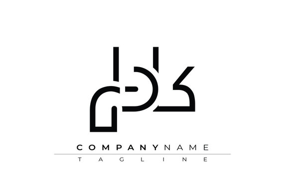 RBK abstract letter design. Modern Business Logo Design With Abstract Typography and Contemporary Style