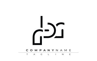 RBR abstract letter design. Modern Business Logo Design With Abstract Typography and Contemporary Style