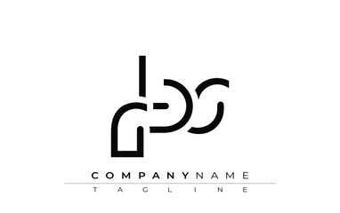 RBS abstract letter design. Modern Business Logo Design With Abstract Typography and Contemporary Style