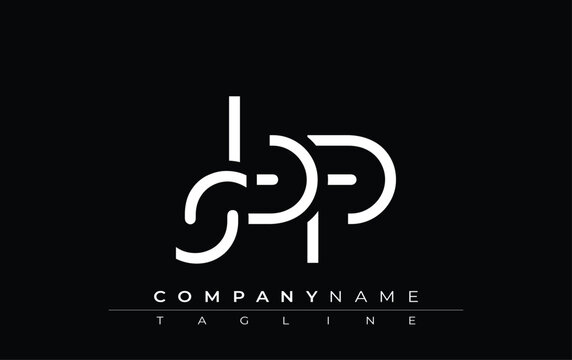 SBP abstract letter design. Modern Business Logo Design With Abstract Typography and Contemporary Style