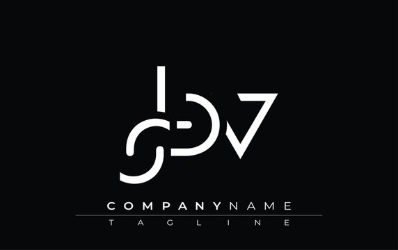 SBV abstract letter design. Modern Business Logo Design With Abstract Typography and Contemporary Style