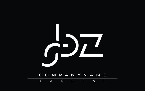 SBZ abstract letter design. Modern Business Logo Design With Abstract Typography and Contemporary Style