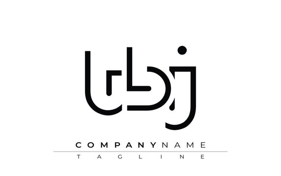 TBJ abstract letter design. Modern Business Logo Design With Abstract Typography and Contemporary Style