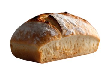 Artisan Sourdough Bread Crusty Loaf, Golden Brown, Homemade