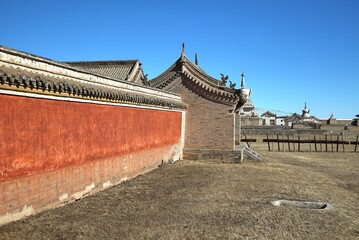 Erdene Zuu Monastery in Karakorum, Mongolia &ndash; one of the oldest Buddhist temples in the country,