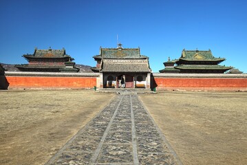 Erdene Zuu Monastery in Karakorum, Mongolia &ndash; one of the oldest Buddhist temples in the country,