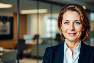 Fototapeta premium Confident Business Executive Portrait in Office