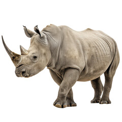 Obraz premium Rhinoceros png rhino png large mammal png wild animal png horned beast png rhinoceros animal png transparent background image