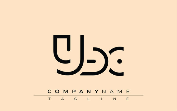 YBC abstract letter design. Modern Business Logo Design With Abstract Typography and Contemporary Style