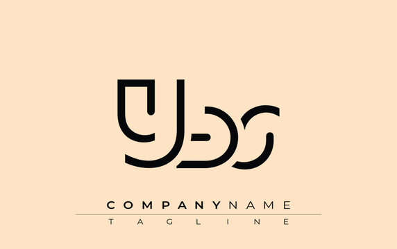 YBS abstract letter design. Modern Business Logo Design With Abstract Typography and Contemporary Style