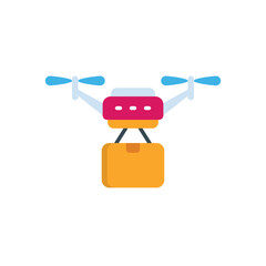 Drone Delivery Vector icon