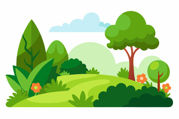 Obraz premium landscape with trees
