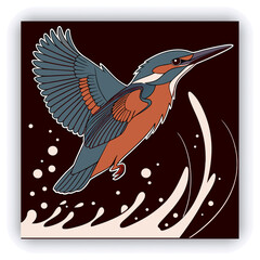 Cute Cartoon Toucan Perched On A Branch
