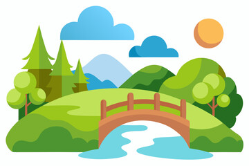 vector illustration of a landscape