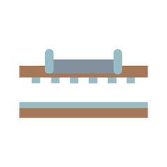 Abstract conveyor belt illustration on White Background flat design