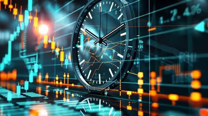Time is Money: Clock and Stock Market Data Visualization - Powered by Adobe