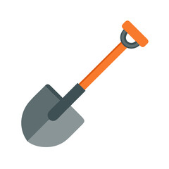 Isolated shovel on White Background for agriculture or gardening