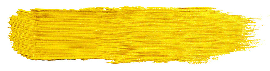 Yellow Paint Brush Stroke
