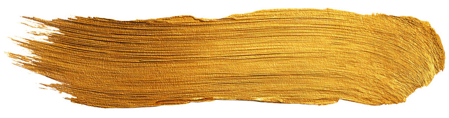 Gold Paint Brush Stroke