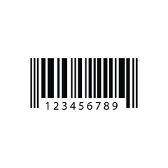 Barcode bar icon for product coder, etail, shopping, product, packaging, identification, scan vector illustraton on white background