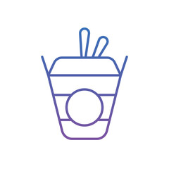 Wok Box Vector icon