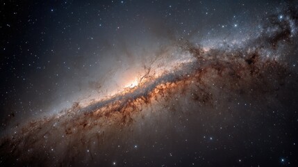 Image of Galaxy with Shining Stars