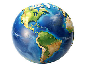 earth globe isolated