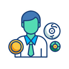 Investment manager with assets allocation strategy and planning